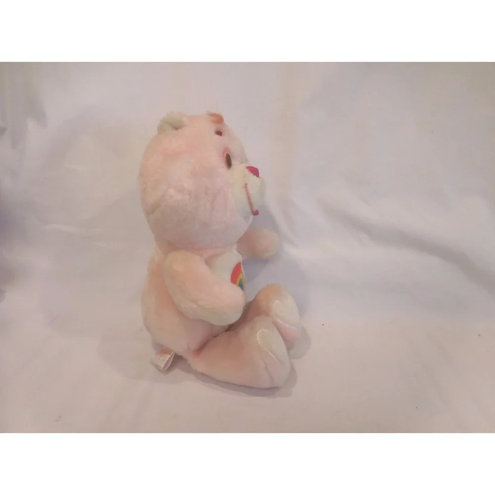 Care Bears Rainbow Cheer Bear Vintage Plush Pink 1983 Kenner 13